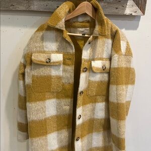 Universal Thread Mustard and Cream Jacket